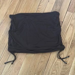 Chocolate brown Michael Kors adjustable swim skirt